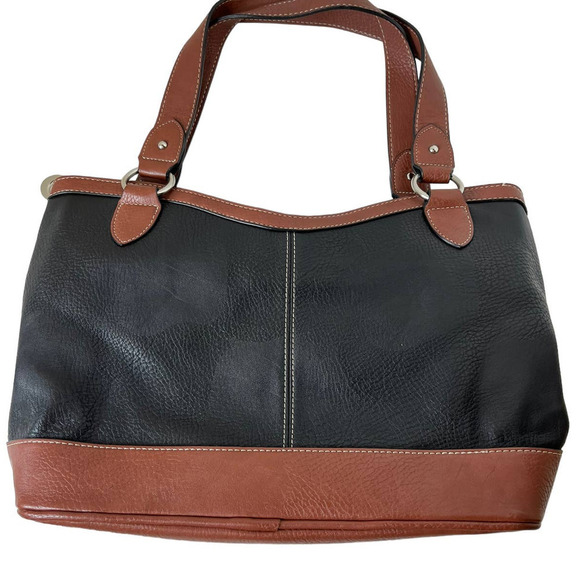 BORN B~O~C Brown & Black Vegan Leather Purse Bag - Picture 2 of 11